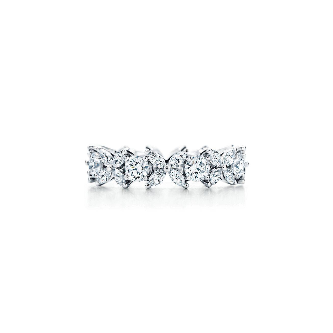 T*f*ny victoria® alternating ring in platinum