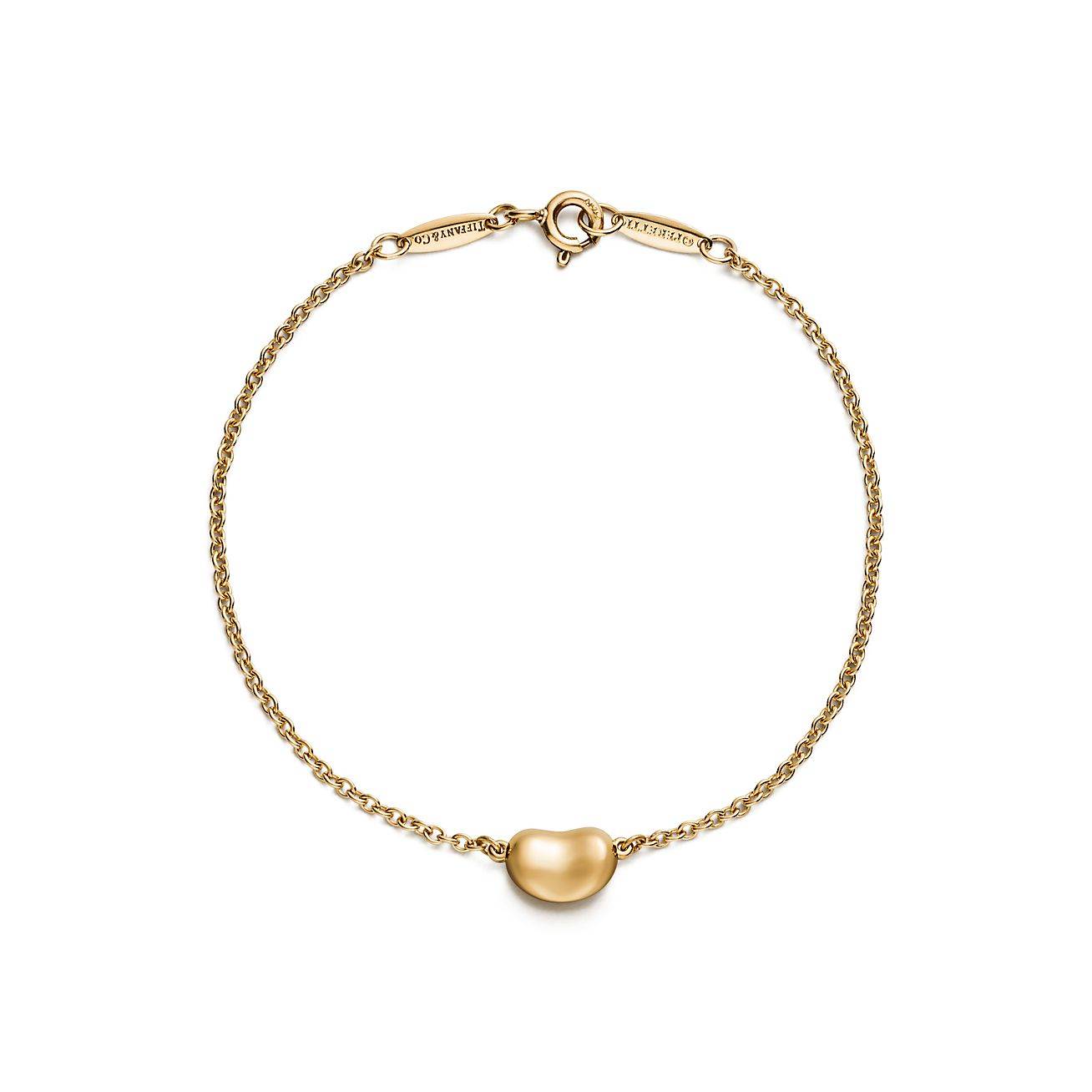 T*f*ny elsa peretti® bean® design bracelet in yellow gold, 9 mm