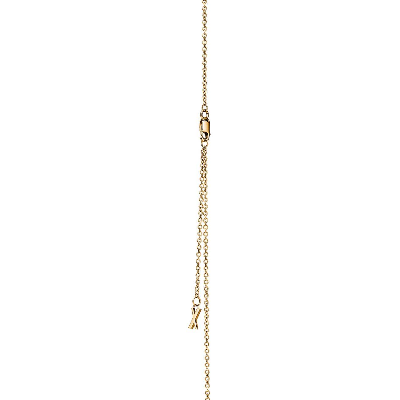 T*f*ny&co.atlas® x closed interlocking pendant in yellow gold 67789202