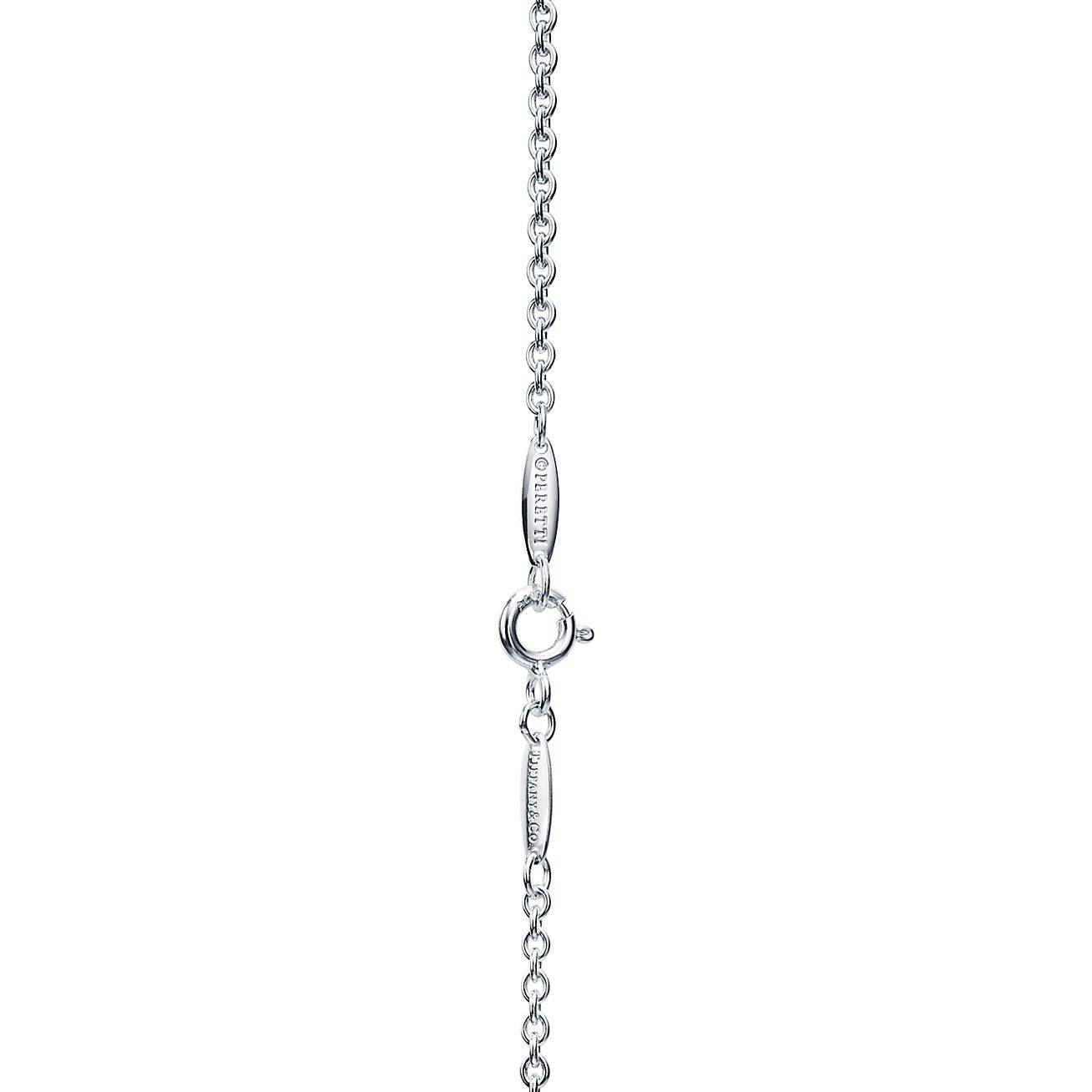 T*f*ny  elsa peretti® open heart bracelet in silver, 11 mm