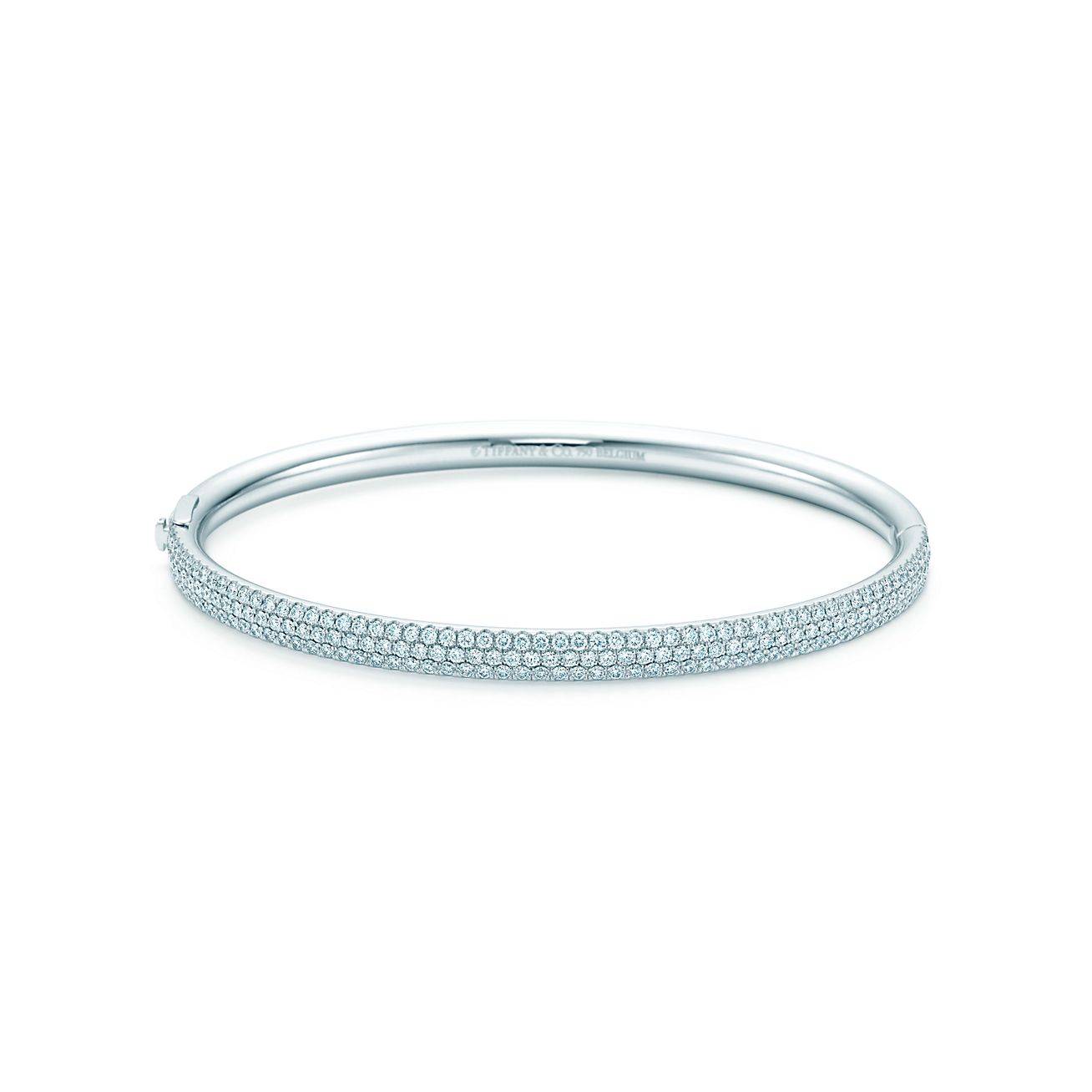 T*f*ny metro three-row hinged bangle