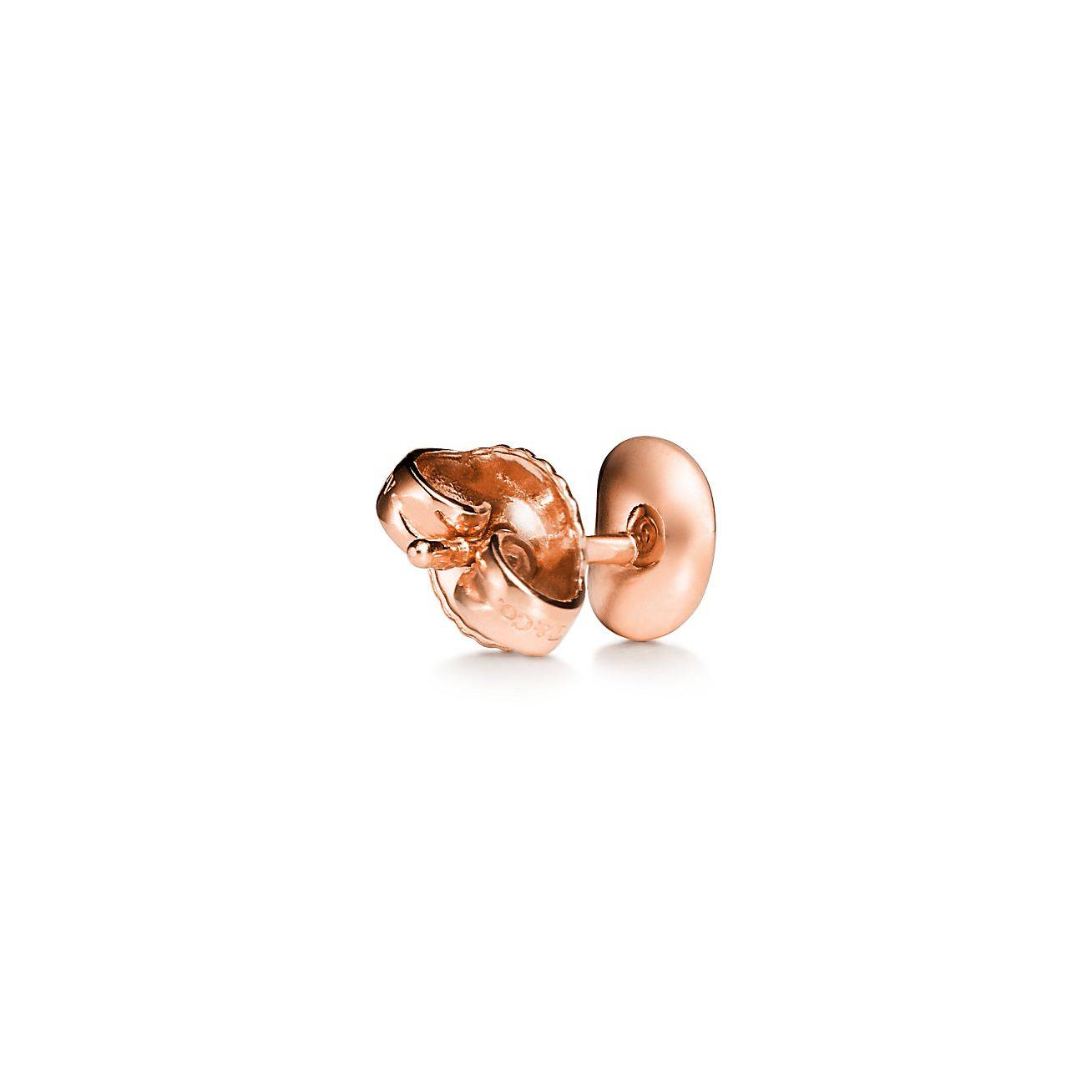 T*f*ny elsa peretti® bean® design earrings in rose gold, 9 mm