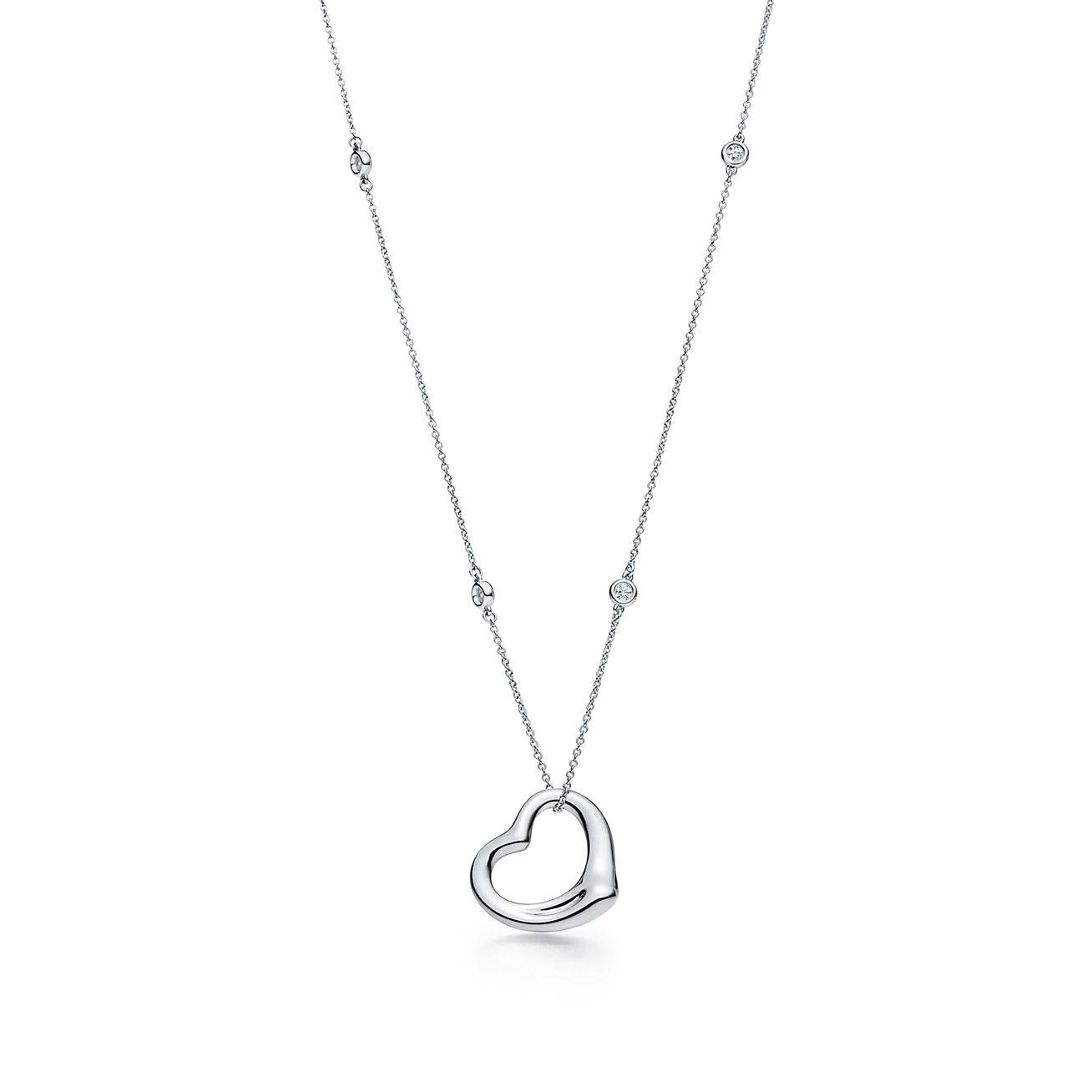 T*f*ny  elsa peretti® diamonds by the yard® open heart pendant