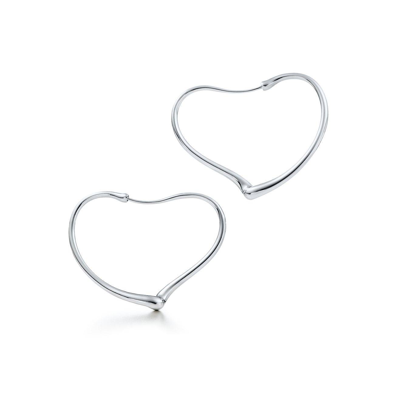 T*f*ny  elsa peretti® open heart hoop earrings