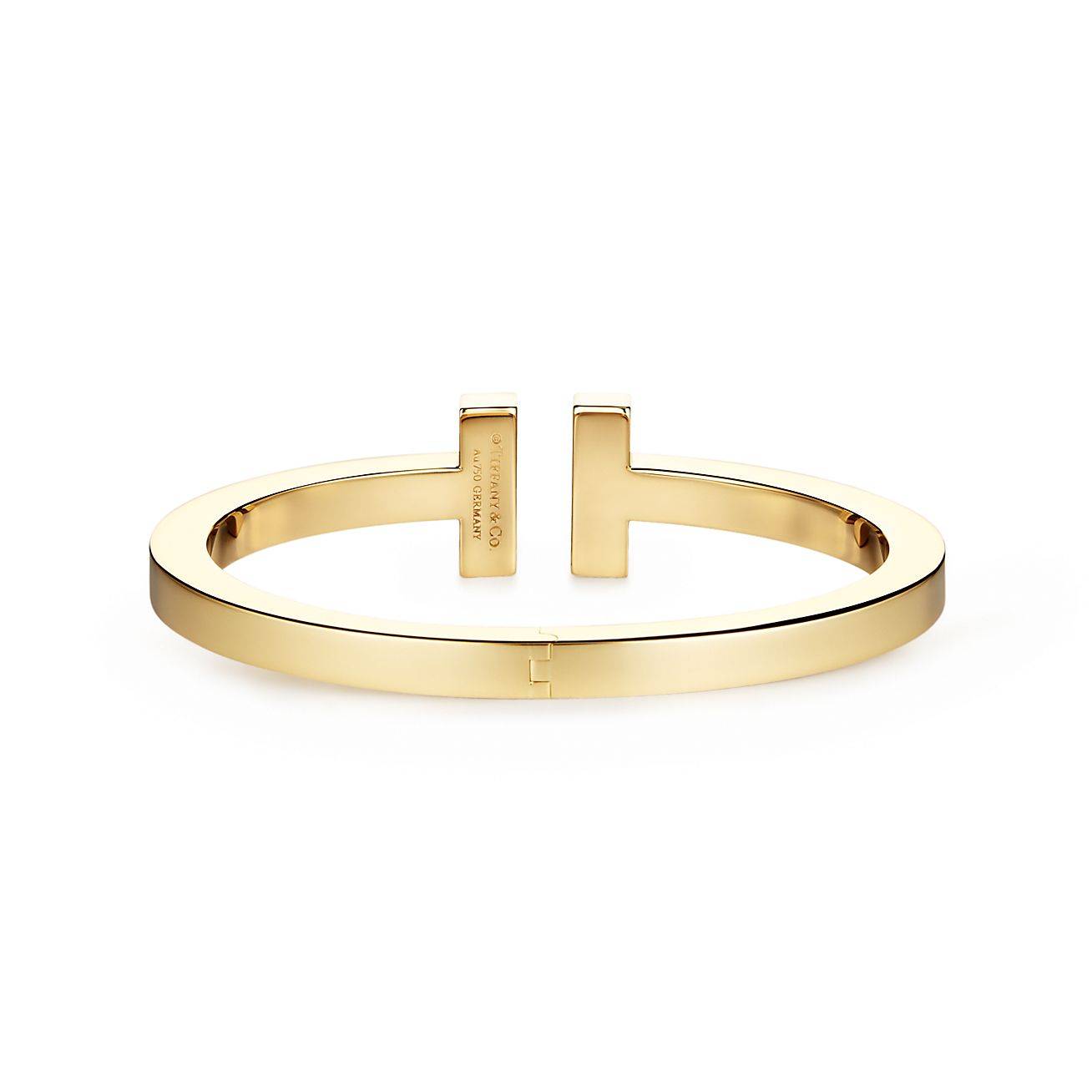 T*f*ny t square bracelet in 18k gold