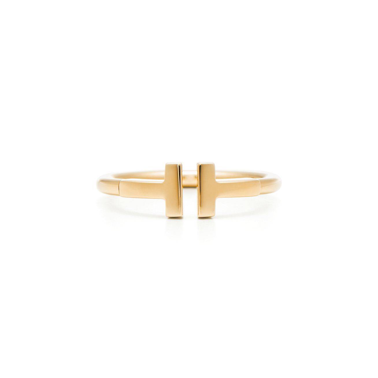 T*f*ny t wire ring in 18k gold