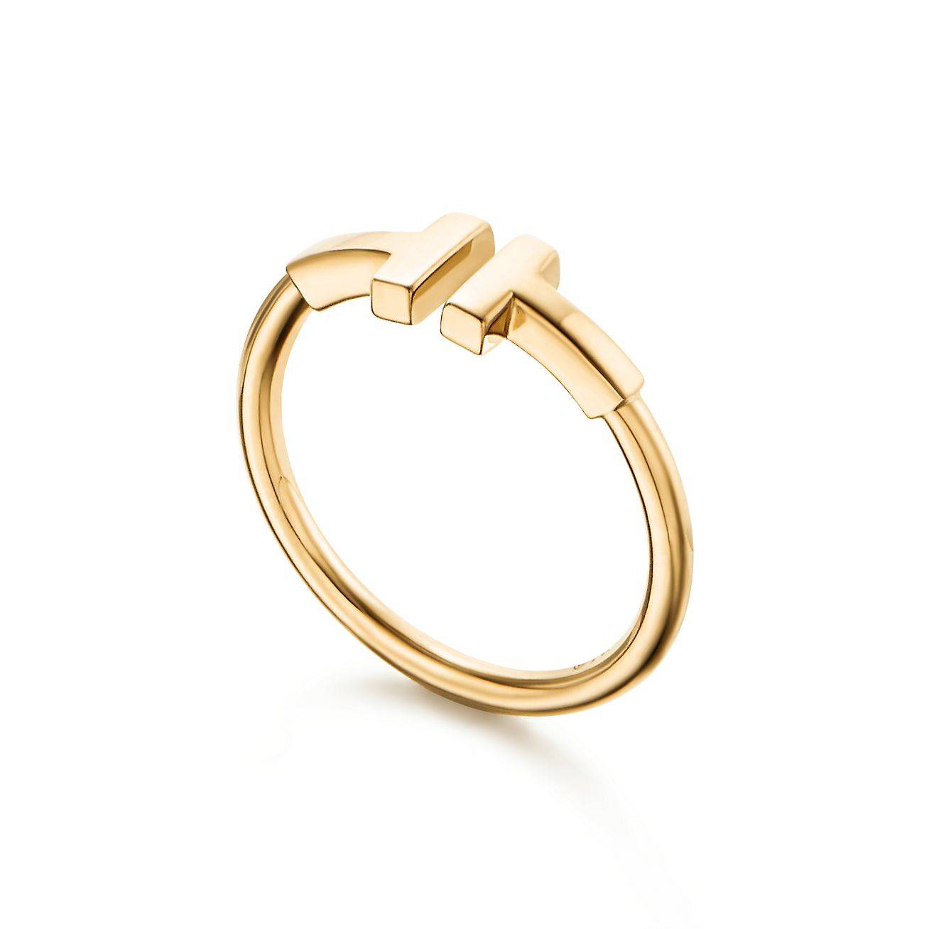 T*f*ny t wire ring in 18k gold