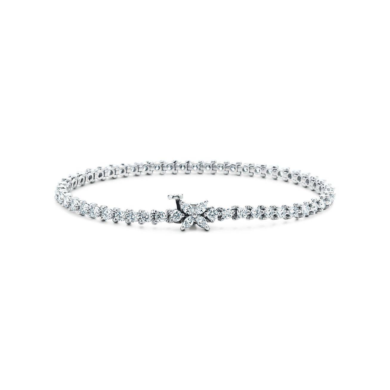 T*f*ny victoria® tennis bracelet in platinum with diamonds