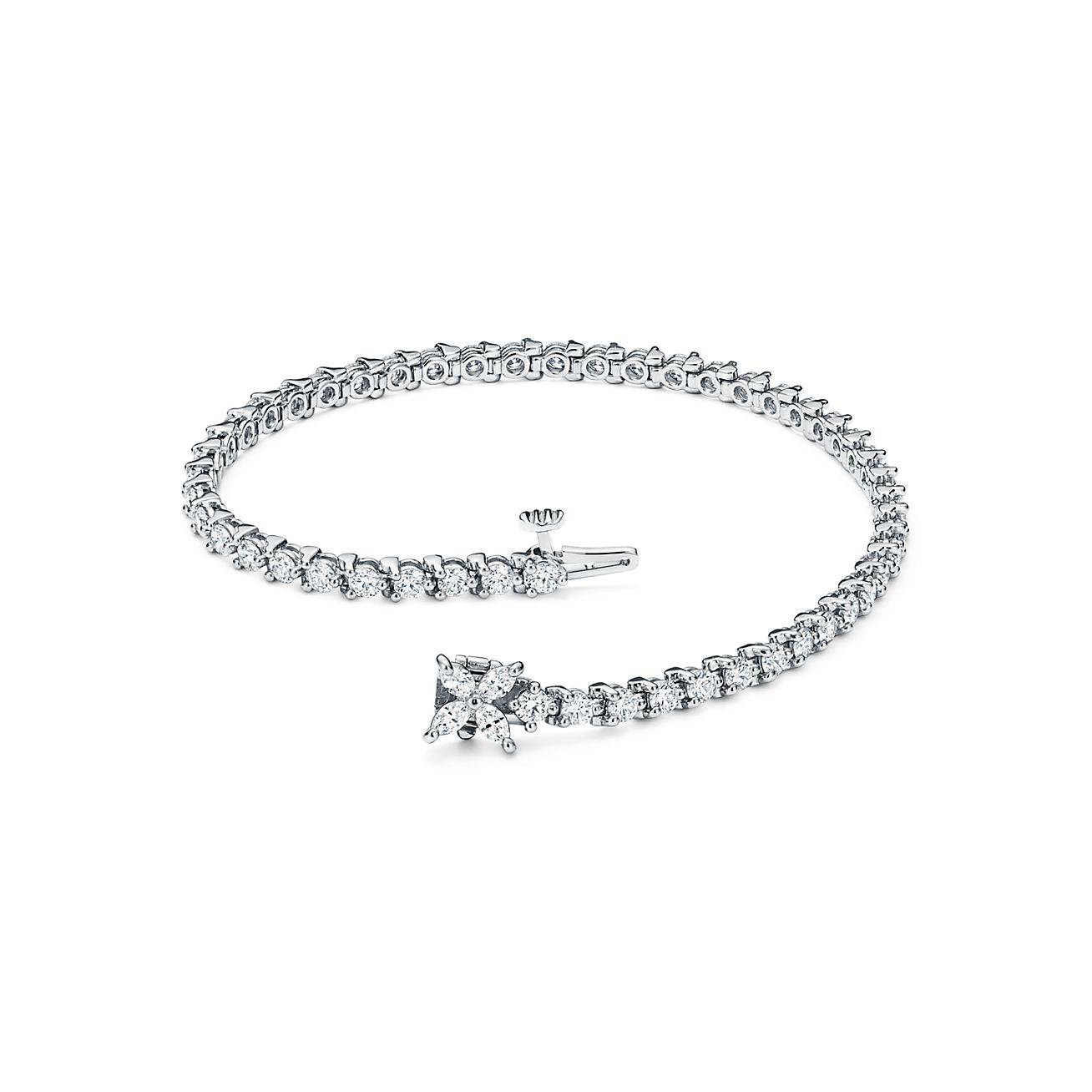 T*f*ny victoria® tennis bracelet in platinum with diamonds