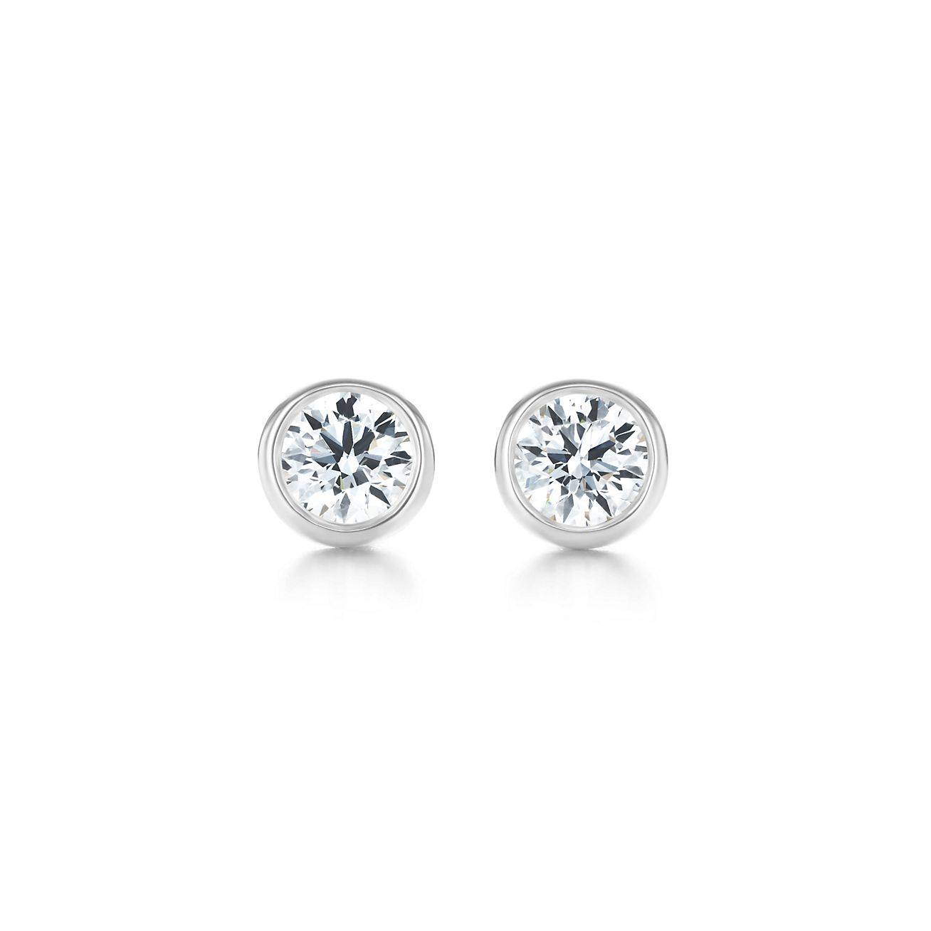 T*f*ny  elsa peretti® diamonds by the yard® earrings in platinum 60017554