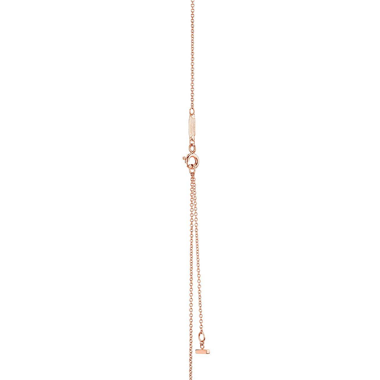 T*f*ny t smile pendant in rose gold, large