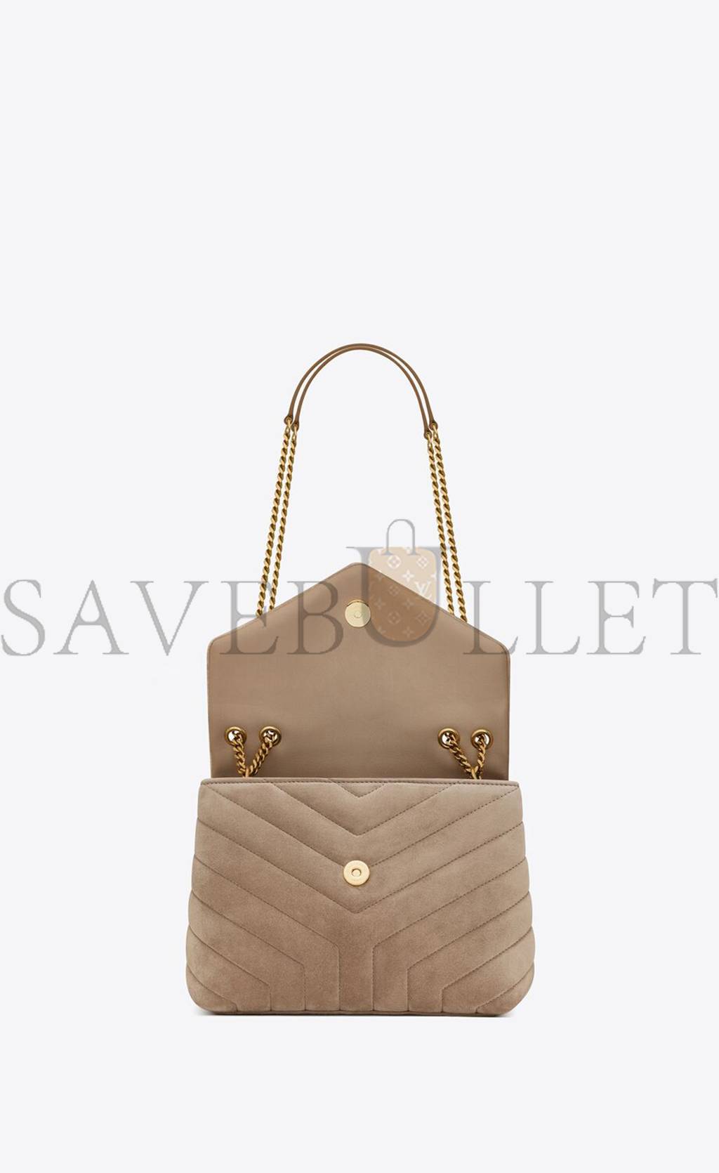 YSL LOULOU SMALL CHAIN BAG IN QUILTED "Y" SUEDE 4946991U8612346 (25*17*9cm)