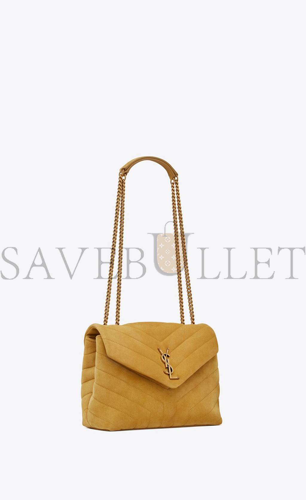 YSL LOULOU SMALL CHAIN BAG IN QUILTED "Y" SUEDE 4946991U8677314 (23*17*9cm)