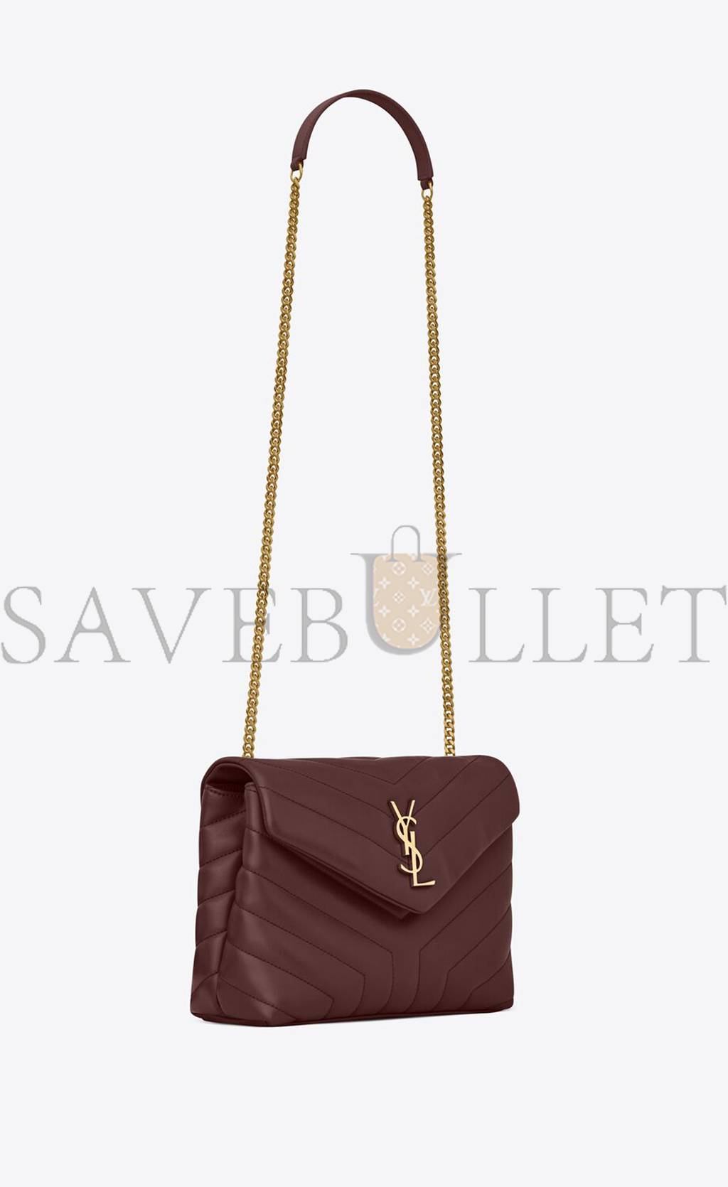 YSL LOULOU SMALL CHAIN BAG IN QUILTED "Y" LEATHER 494699DV7276475 (23*17*9cm)