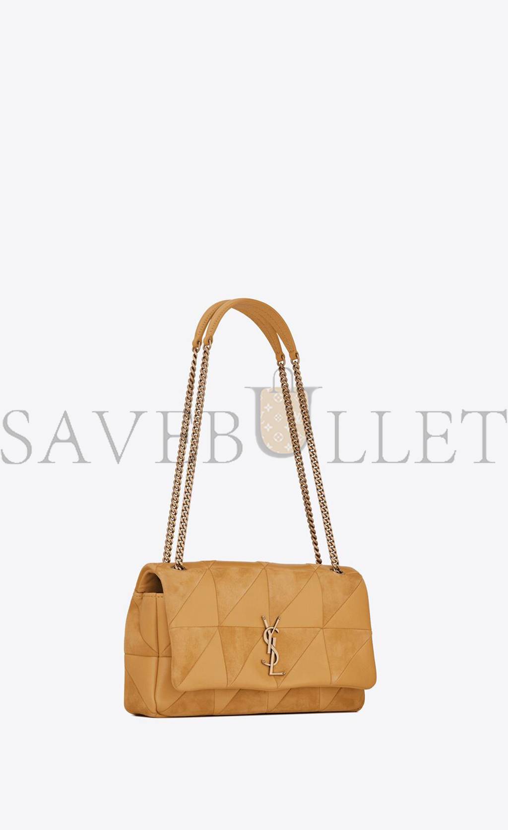 YSL JAMIE MEDIUM CHAIN BAG "CARR&EACUTE; RIVE GAUCHE" IN LAMBSKIN AND SUEDE" IN LAMBSKIN AND SUEDE 515821COPP77019 (25*15*7.5cm)