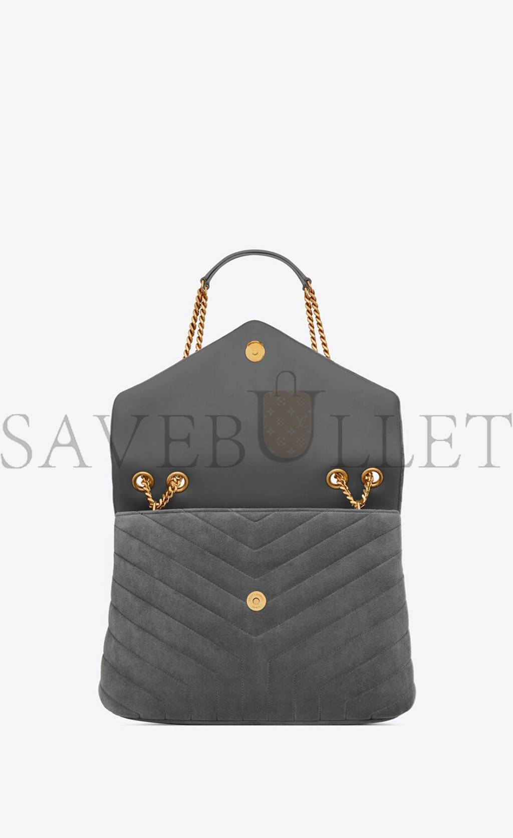 YSL LOULOU MEDIUM CHAIN BAG IN "Y"-QUILTED SUEDE 5749461U8671112 (32*22*12cm)