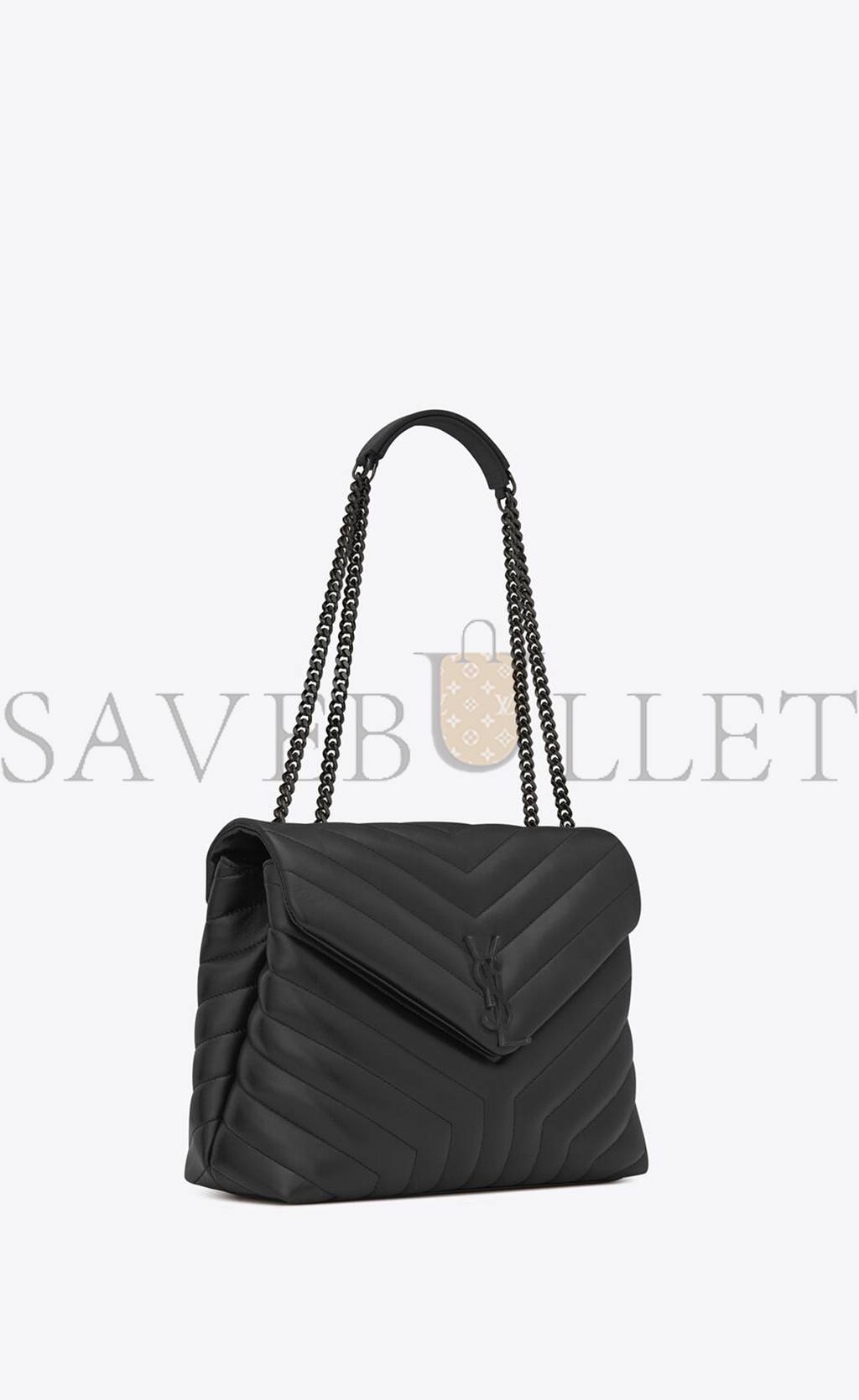 YSL LOULOU MEDIUM CHAIN BAG IN QUILTED LEATHER 574946DV7281000 (32*22*12cm)