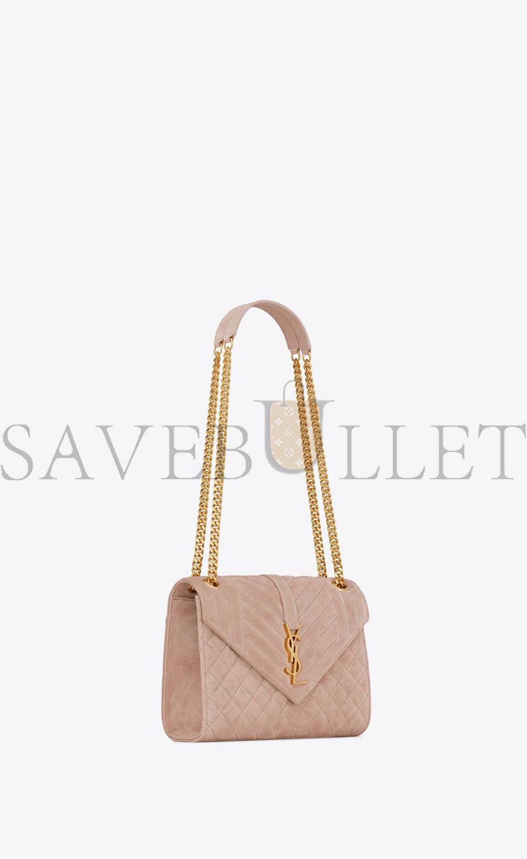 Y*L envelope medium chain bag in mix matelassé suede 6001851s7f12738 (24*17.5*6cm)
