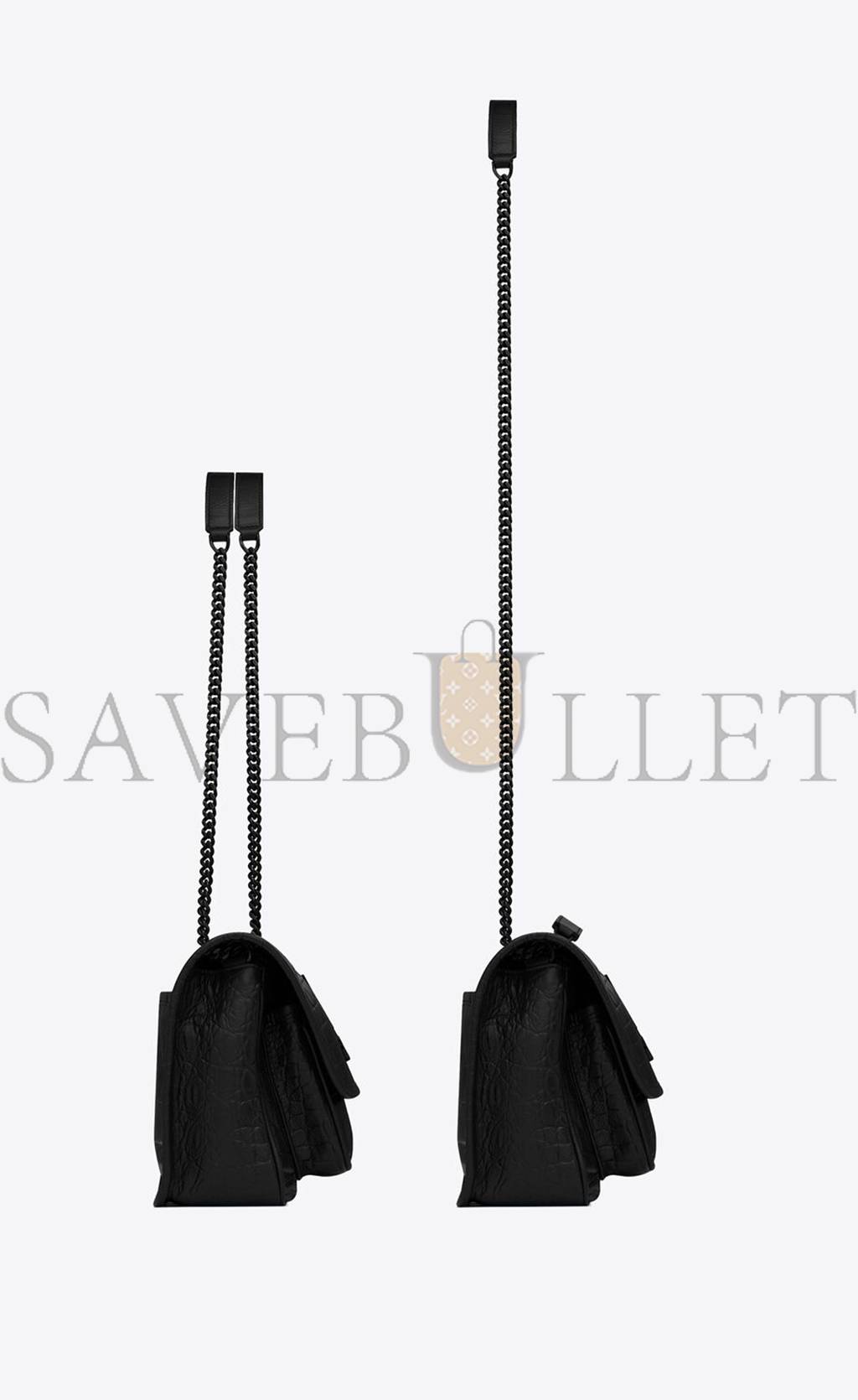 Y*L niki baby chain bag in crocodile-embossed leather 6331511k00u1000 (21*16*7.5cm)