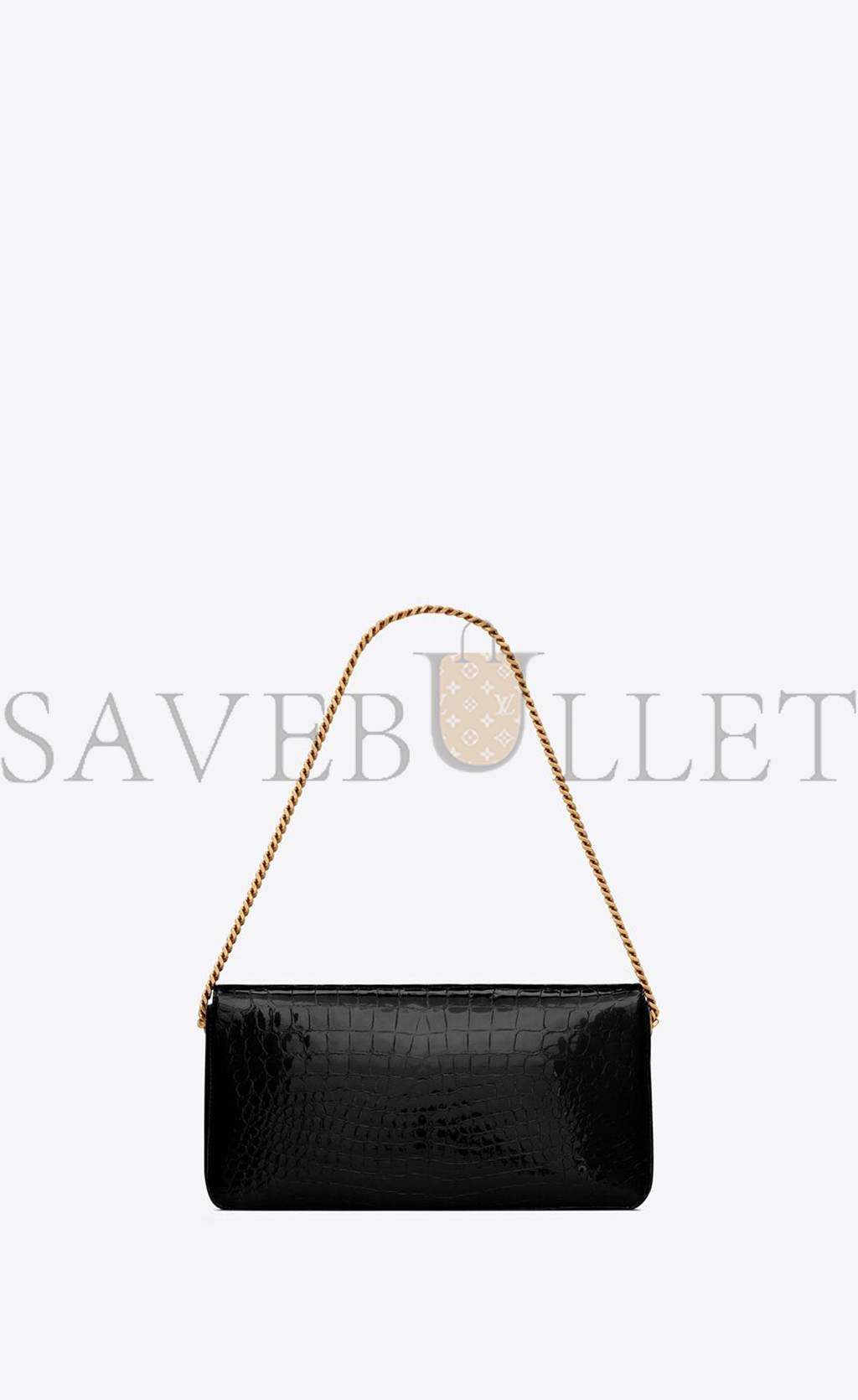 YSL KATE 99 CHAIN BAG IN ALLIGATOR-EMBOSSED LEATHER 72366015F0W1000 (26*13.5*4.5cm)