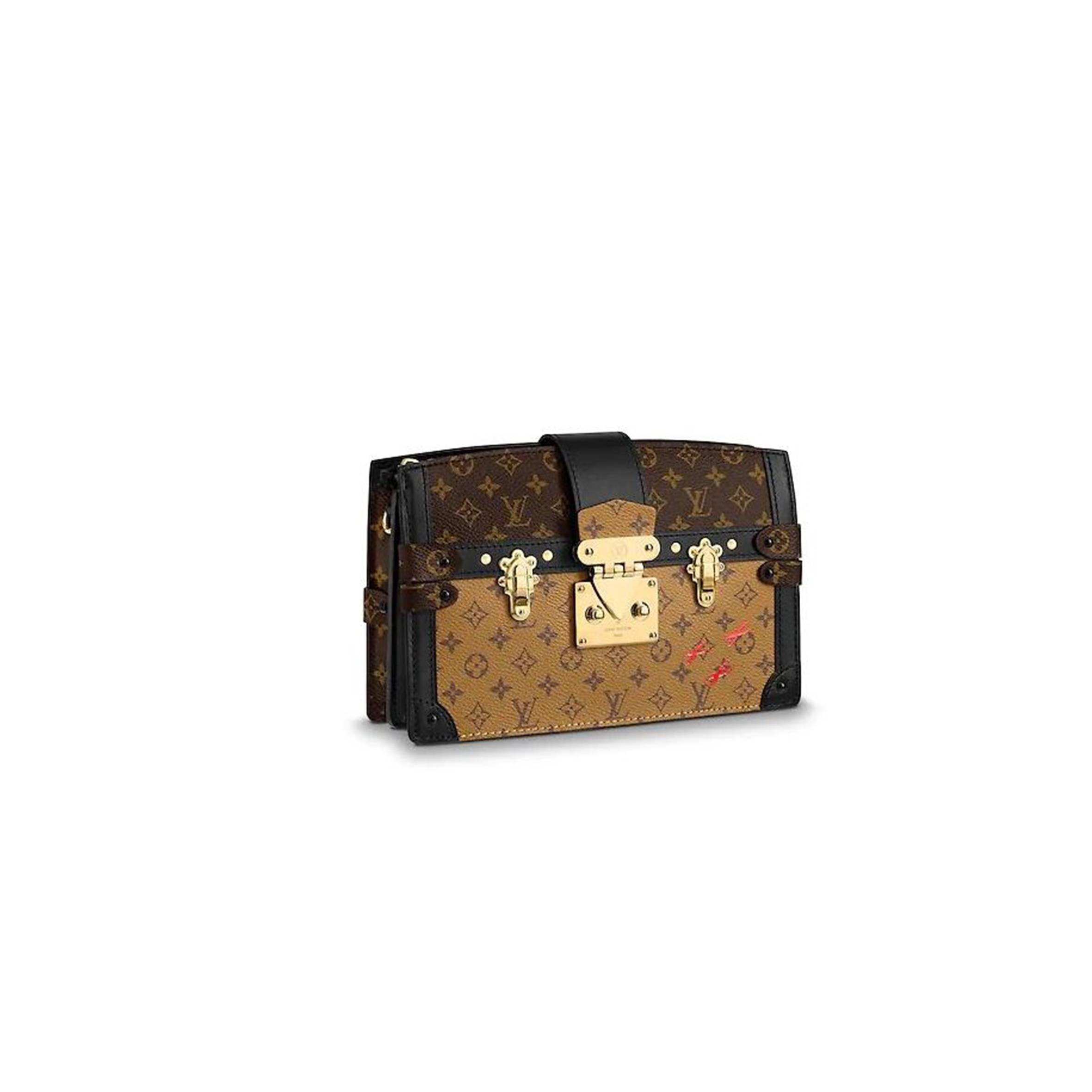 l**is V*t*n trunk clutch handbag  m43596 (20*12*5.5cm)