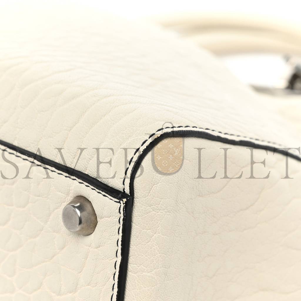 D*or canyon grained lambskin large lady D*or off white (31*25*12.1cm)