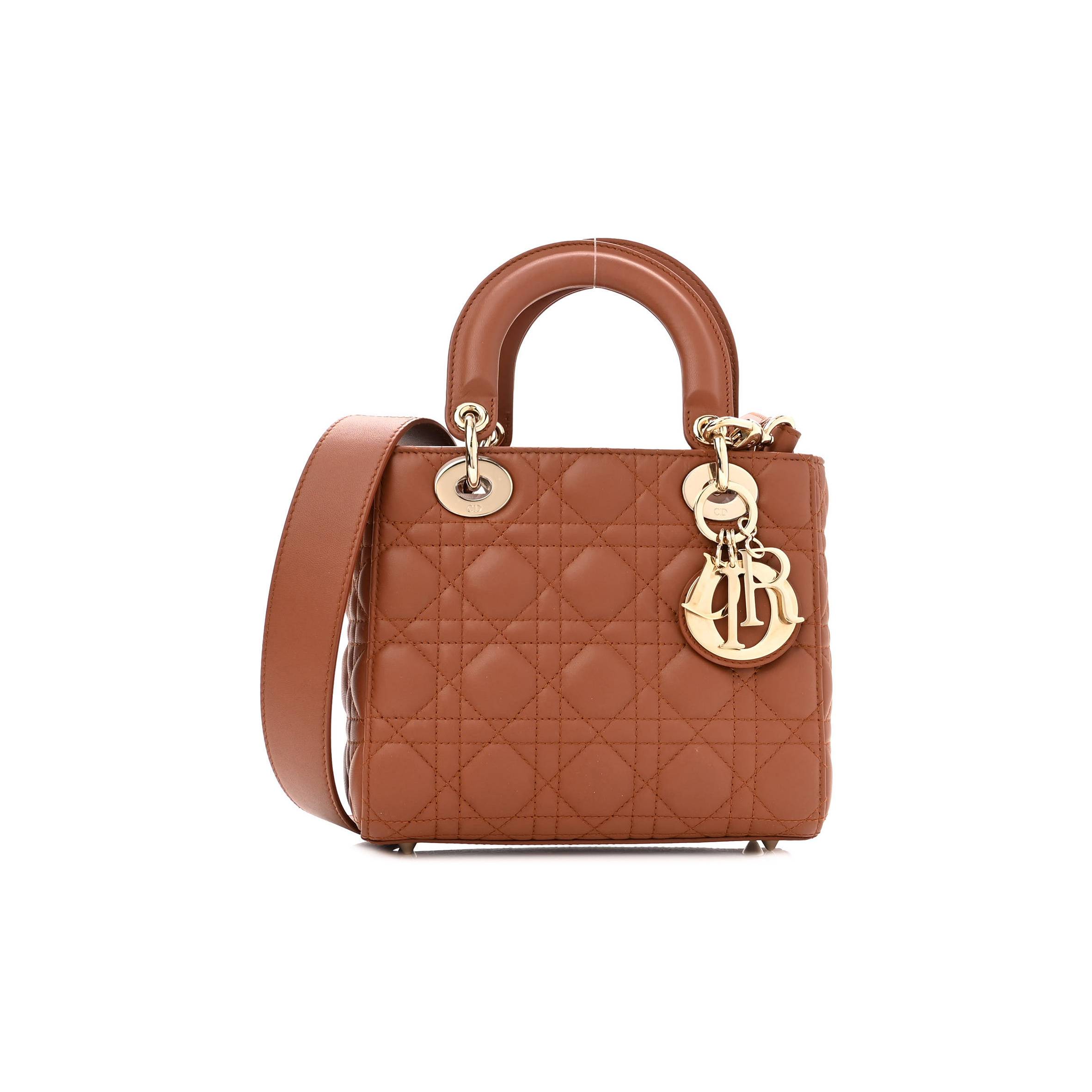 D*or calfskin cannage small my abcD*or lady D*or tan (20*18*6.4cm)