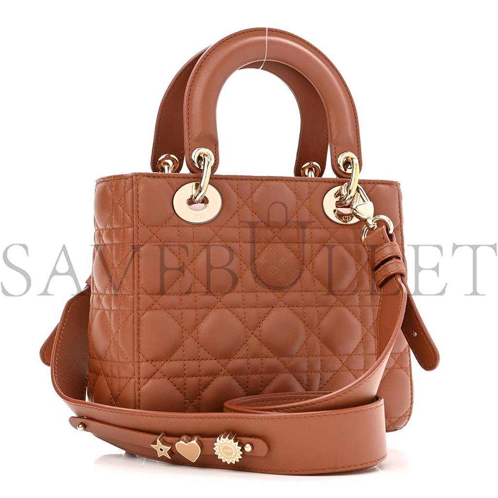 D*or calfskin cannage small my abcD*or lady D*or tan (20*18*6.4cm)