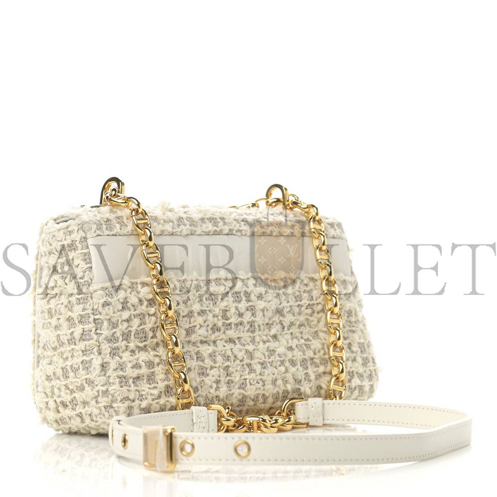 D*or tweed cannage small caro bag white (20*12*6.4cm)