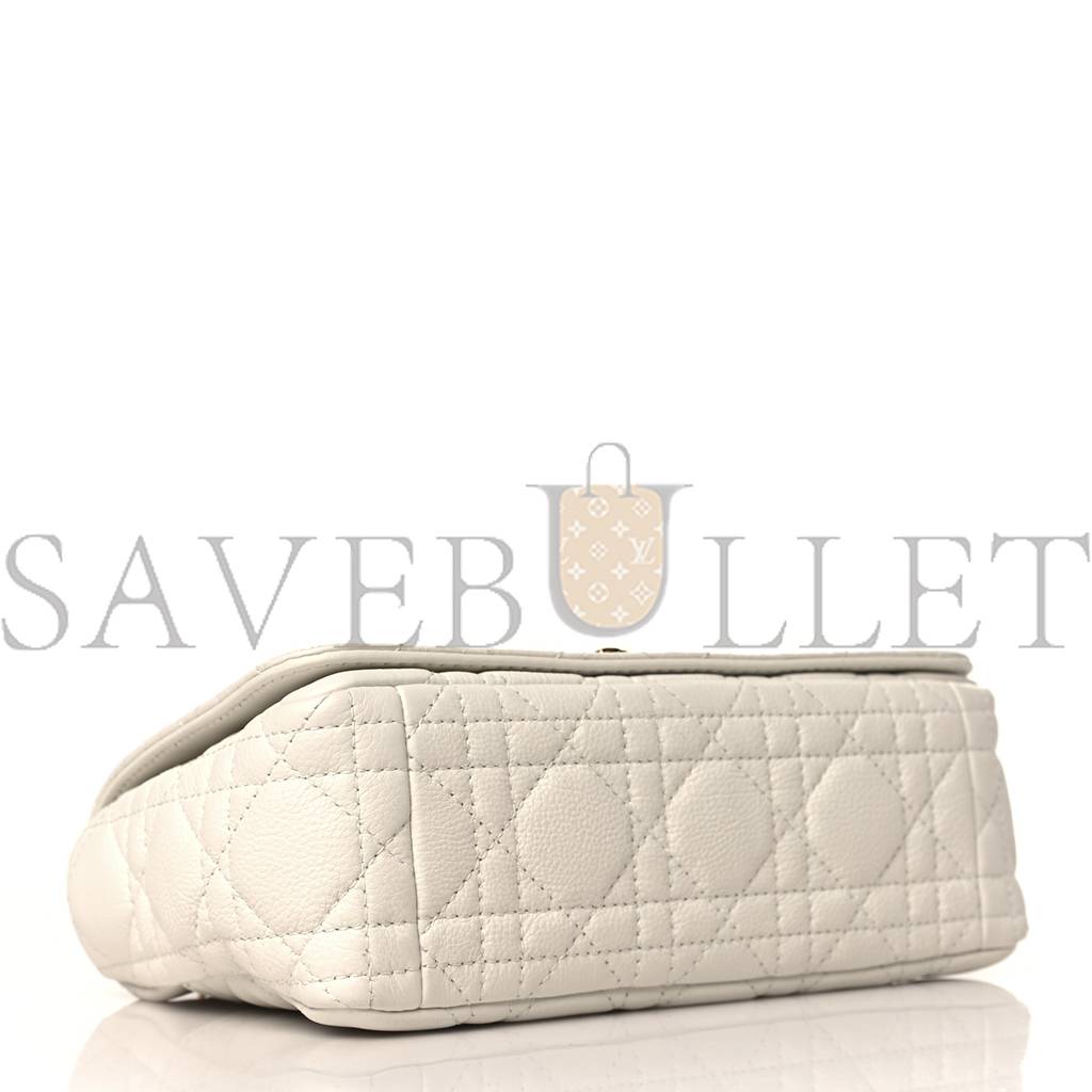 D*or calfskin cannage small caro bag ivory (20*11*7.6cm)