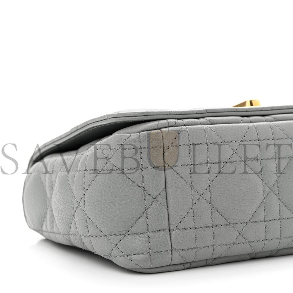 D*or calfskin cannage small caro bag grey (20*12*7cm)