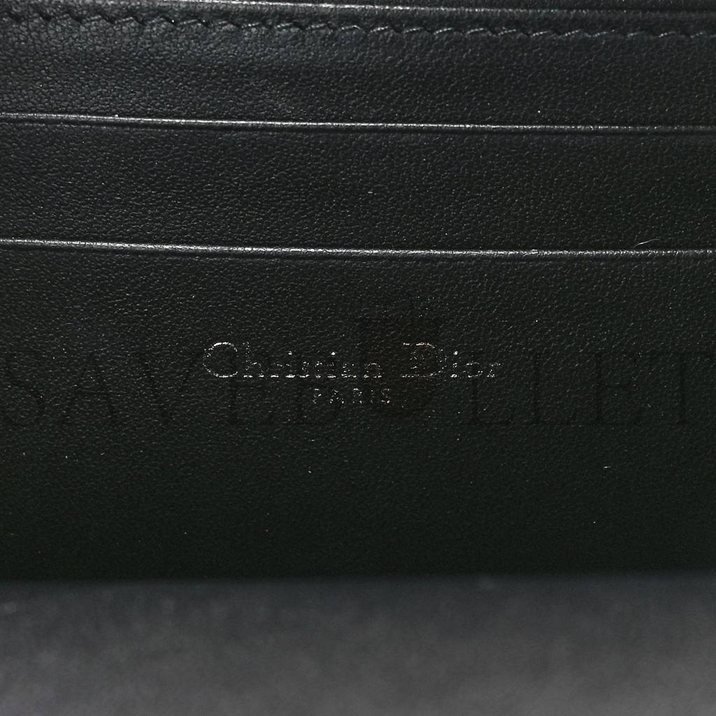 D*or calfskin macro-cannage caro box bag black (20*11*5.1cm)