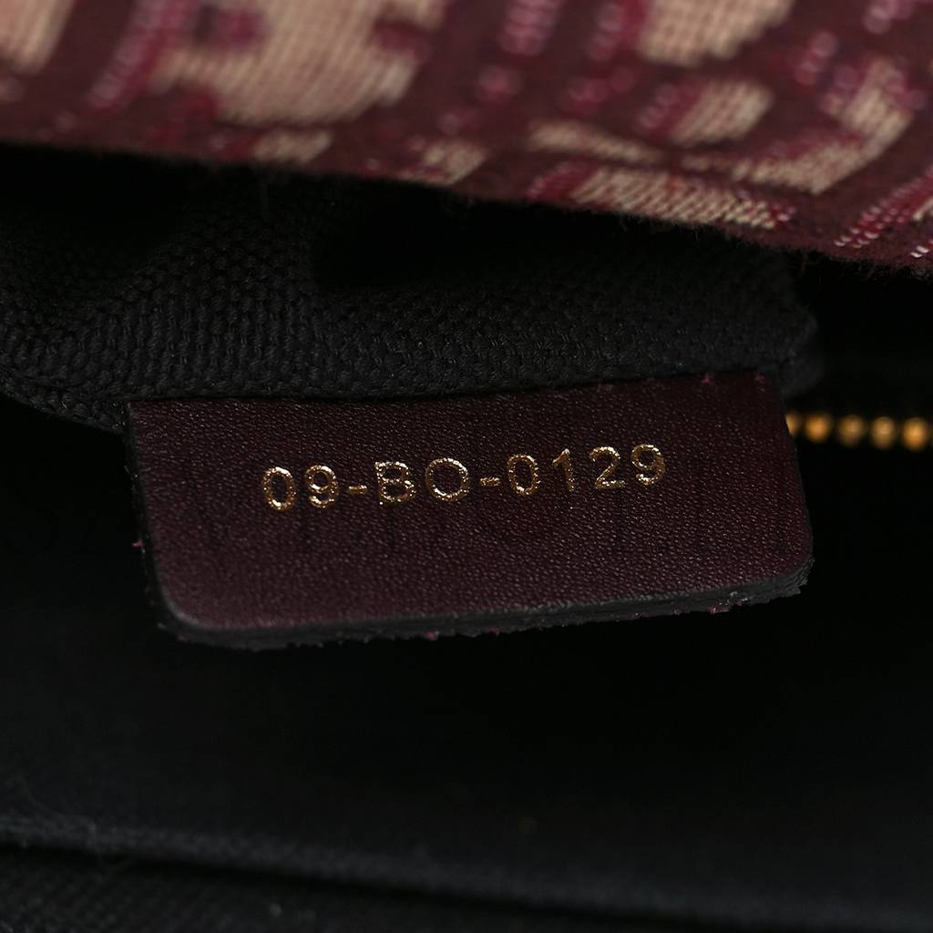 D*or oblique 30 montaigne flap bag burgundy (24*17*6.4cm)