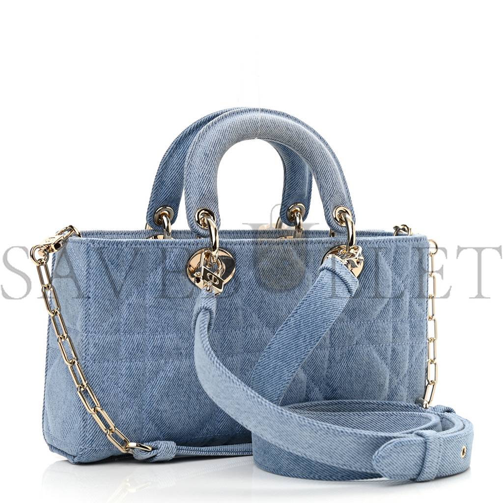 D*or denim macrocannage lady d-joy blue (26*14*6.4cm)