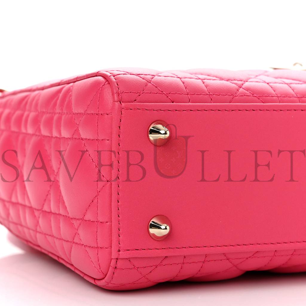 D*or lambskin cannage small my abcD*or lady D*or fraise (20*17*8.9cm)