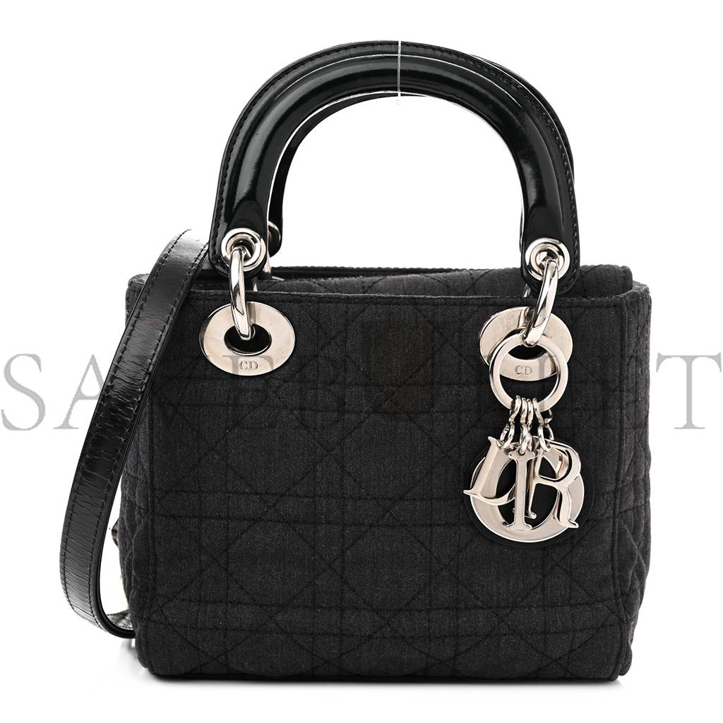 D*or canvas cannage mini lady D*or black (17*14*7cm)