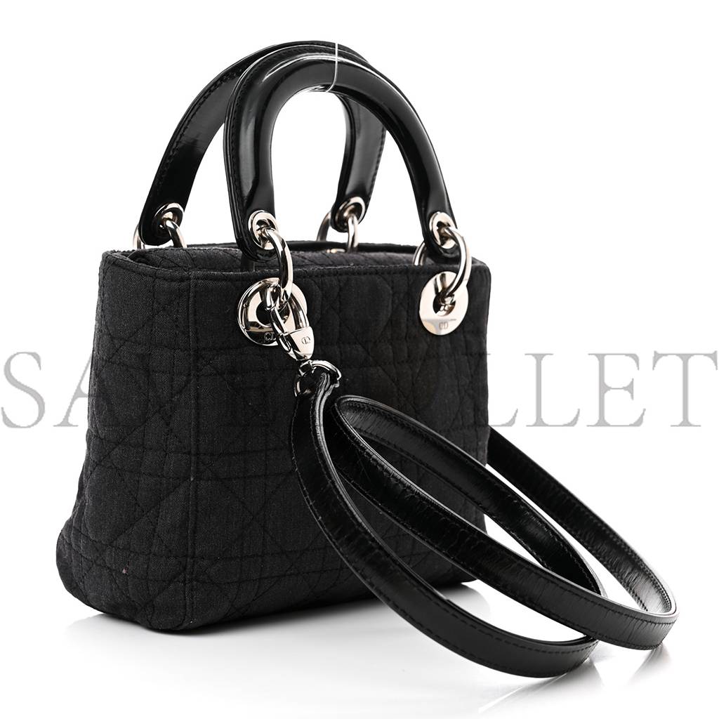 D*or canvas cannage mini lady D*or black (17*14*7cm)