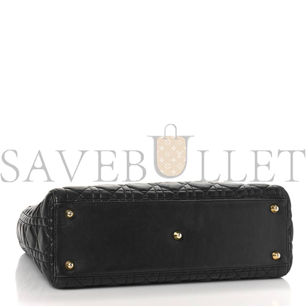 D*or lambskin cannage large lady D*or black (32*25*12.1cm)