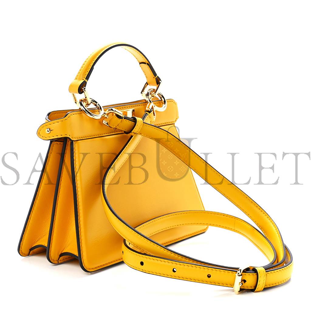 F**di shiny nappa petite peekaboo i see u satchel mimosa (20*15*9cm)