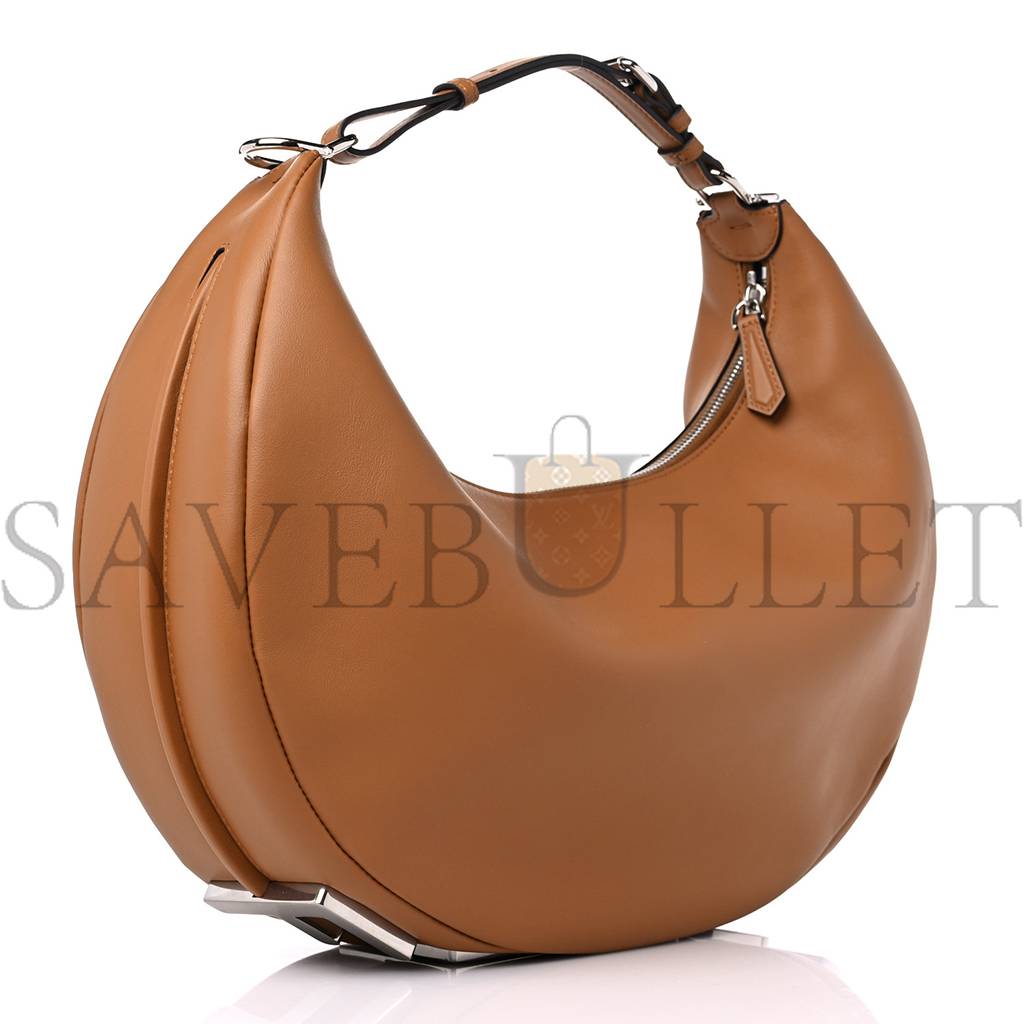 F**di vitello grace matte medium F**digraphy hobo bag caramello (27*22*11cm)