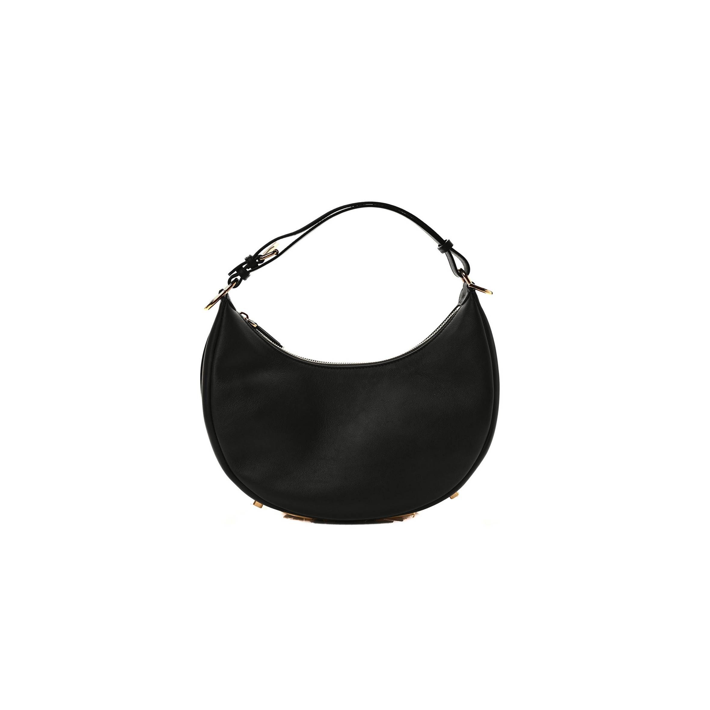 F**di vitello grace matte small F**digraphy hobo bag black (22*17*10cm)