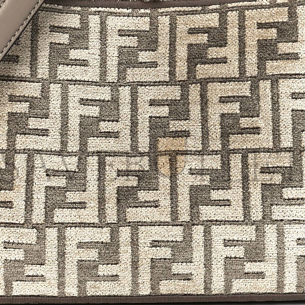 F**di chenille vitello seta ff small peekaboo i see u satchel tortora nuvola (41*29*15cm)