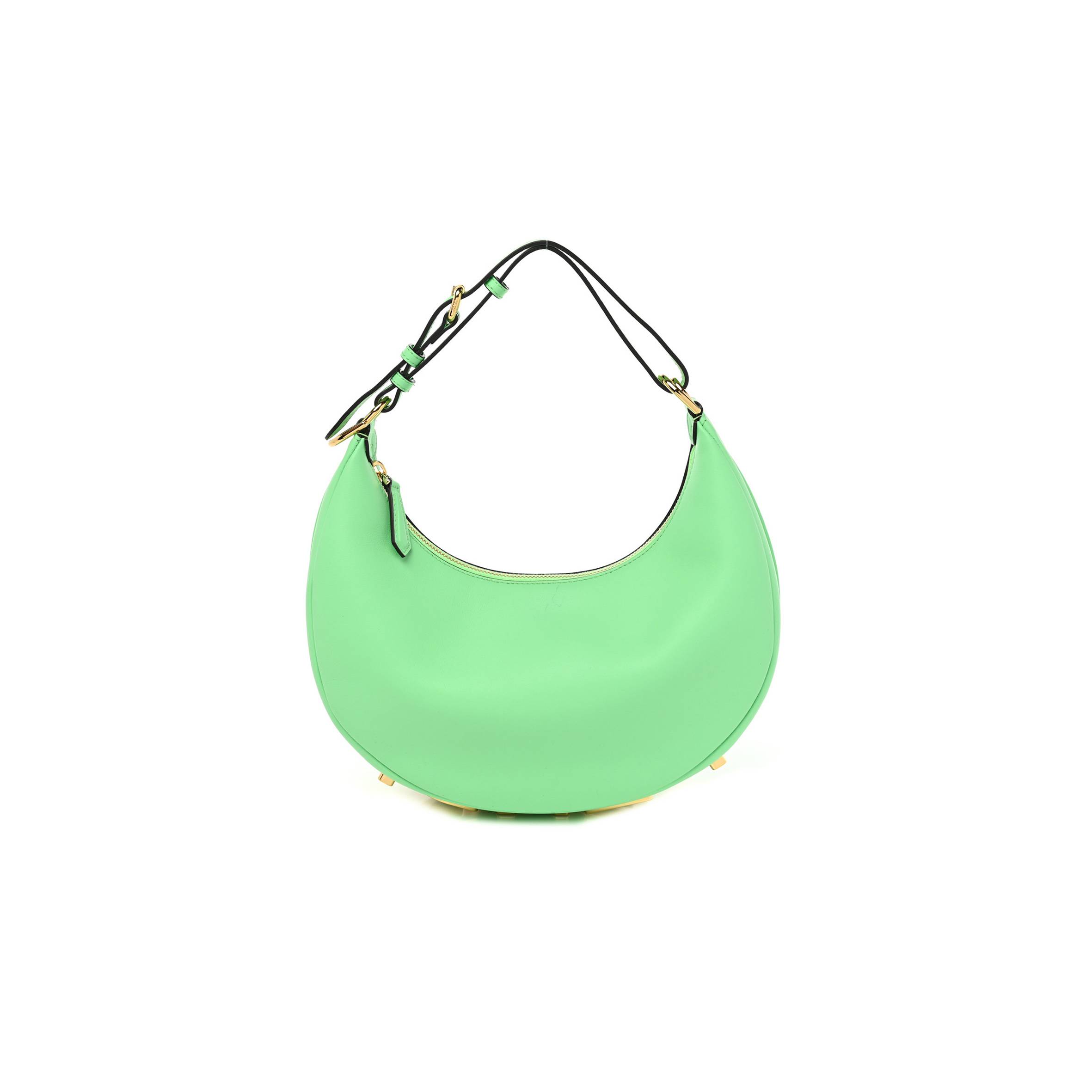 F**di vitello grace matte small F**digraphy hobo bag edamame (27*18*10cm)